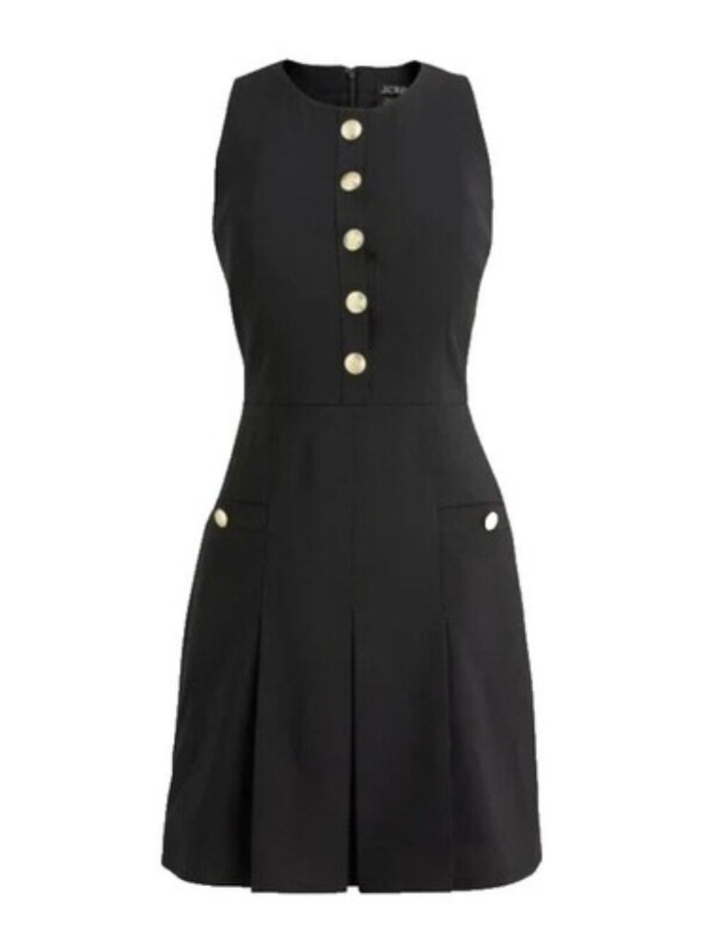 J.Crew Italian Stretch Wool Tollegno 1900 Black Dress